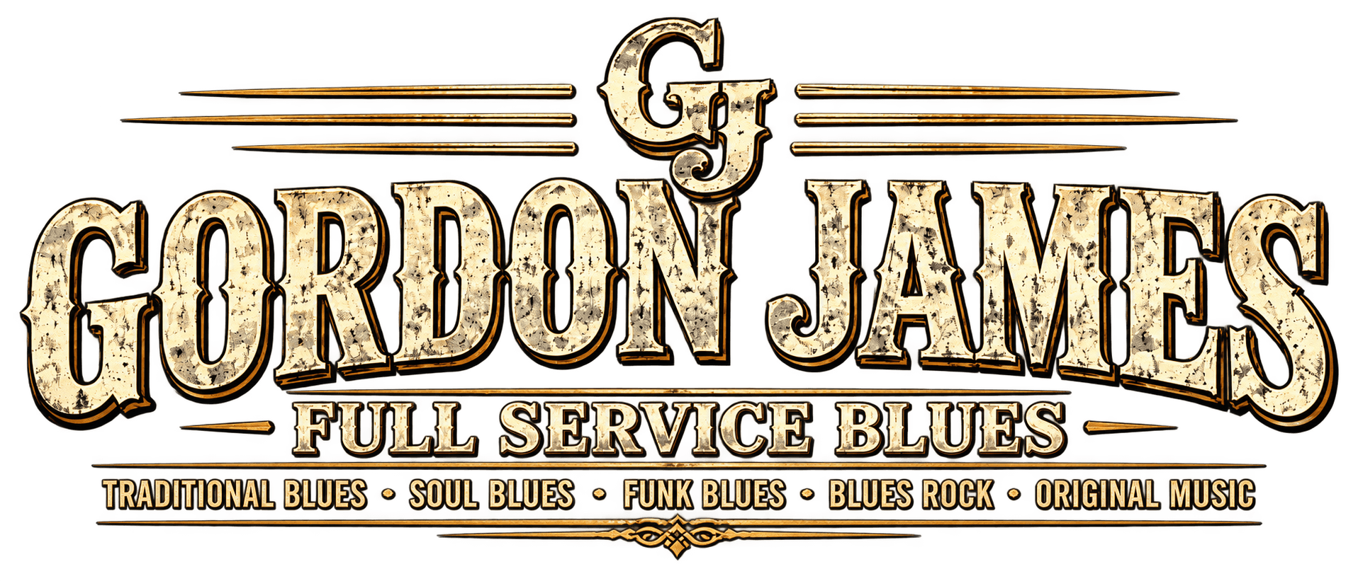 Gordon James Full Service Blues wordmark
